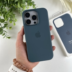 Силіконовий чохол ТОП для iPhone 16 Pro Морський синій (46)