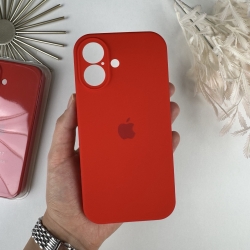 Силіконовий чохол на Айфон 17 c закритим низом та камерами | iPhone 17 Червоний (14)