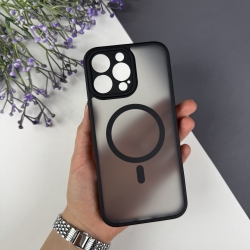 Матовий чохол TPU+PC Magnetic with Magsafe для iPhone 16 Pro Max Чорний