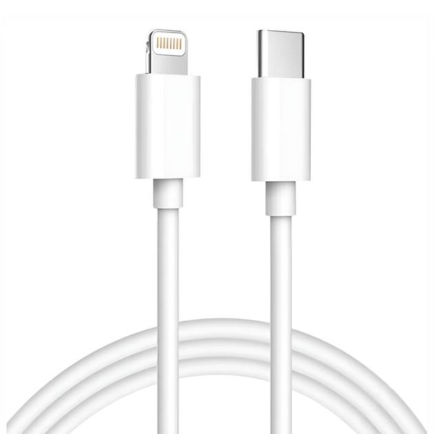 Кабель Onyx USB-C to Lightning (1 m) White