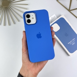 Чохол Silicone Case iPhone 12 / 12 Pro with MagSafe Синій (20)