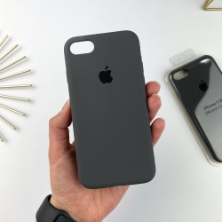 Силиконовый чехол на iPhone 7 / 8 / SE 2020 Full с закрытым низом Серый (15)