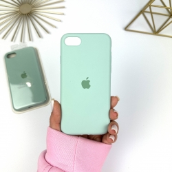 Силиконовый чехол на iPhone 7 / 8 / SE 2020 Full с закрытым низом Бирюзовый (17)