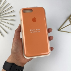 Силіконовий чохол на iPhone 7 Plus / 8 Plus Full із закритим низом Оранжевий (49)
