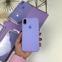 Силіконовий чохол на Айфон Хр (10р) із закритим низом | iPhone Xr Лавандовий (39)
