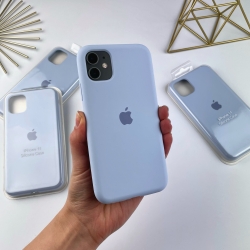 Чехол на Айфон 11 с закрытым низом | Case for iPhone 11 Голубой (5)