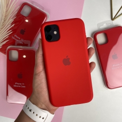 Чехол на Айфон 11 с закрытым низом | Case for iPhone 11 Красный (14)