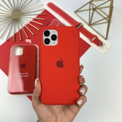 Силіконовий чохол на Айфон 11 про із закритим низом | iPhone 11 Pro Червоний (14)