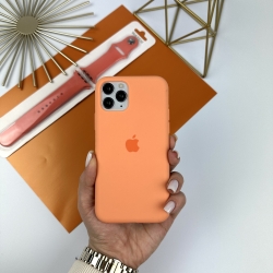 Силіконовий чохол на Айфон 11 про із закритим низом | iPhone 11 Pro Оранжевий (49)