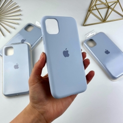 Силиконовый чехол на Айфон 11 Про Макс с закрытым низом | iPhone 11 Pro Max Голубой (5)