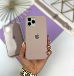 Силиконовый чехол на Айфон 11 Про Макс с закрытым низом | iPhone 11 Pro Max Светло-коричневый (7)
