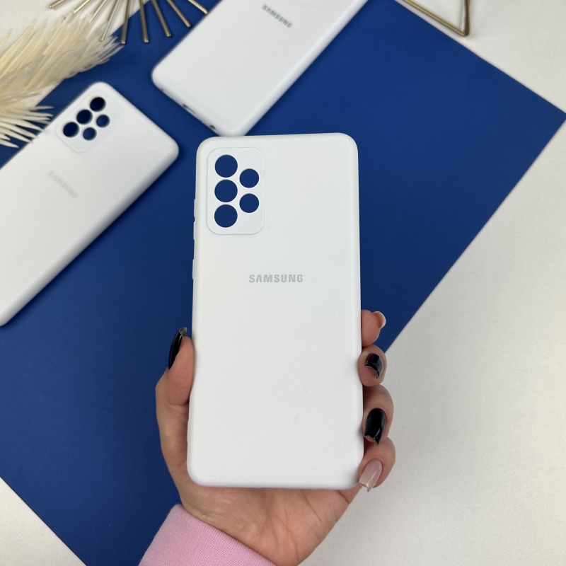 Силіконовий чохол Samsung A72 Білий (9)