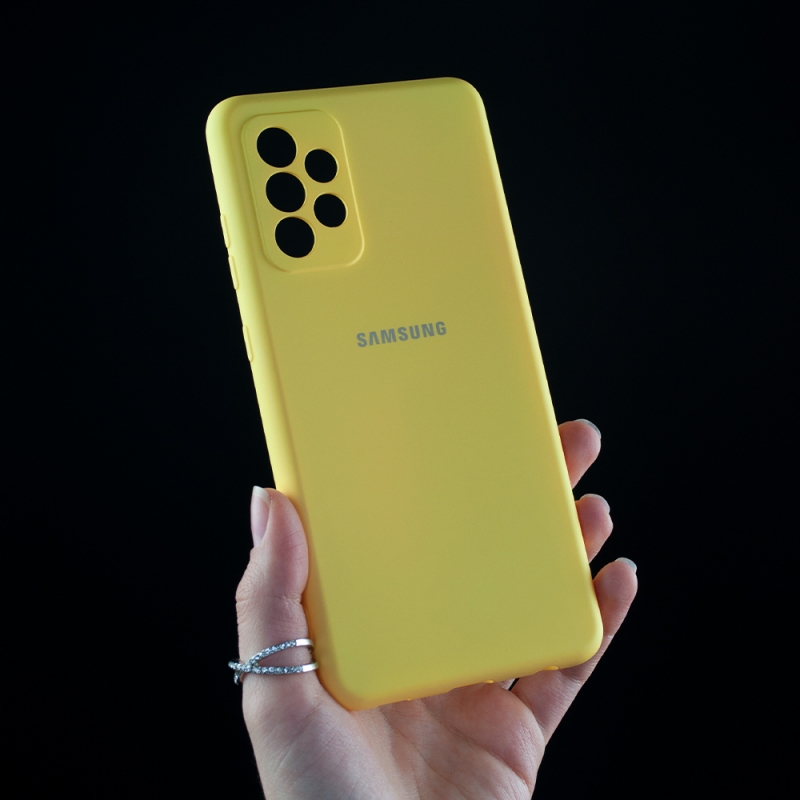 Силіконовий чохол Samsung A72 Жовтий (4