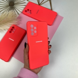 Силіконовий чохол Samsung A72 Яскраво-кораловий (30)