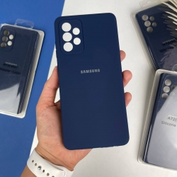 Силіконовий чохол Samsung A72 Темно-синій (8)