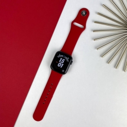 Ремешок Apple Watch Band Silicone One-Piece 38 mm / 40 mm Размер S/M China Red (31)