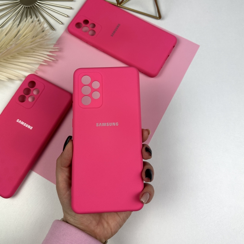 Силіконовий чохол Samsung A32 4G Яскраво-рожевий (38)