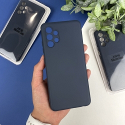 Силиконовый чехол на Samsung A32 4G Темно-синий (8)