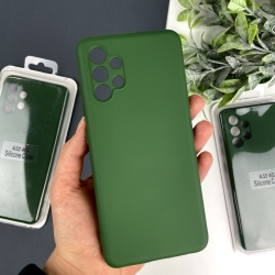 Силиконовый чехол на Samsung A32 4G Темно-зеленый (54)