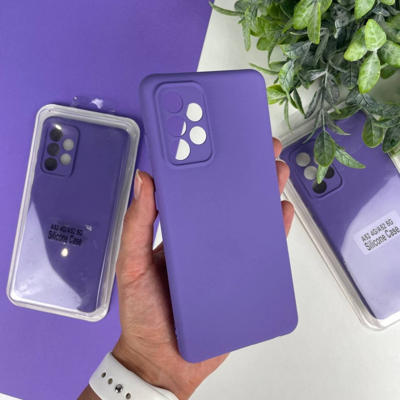 Силіконовий чохол Samsung A52 Light Purple (39)