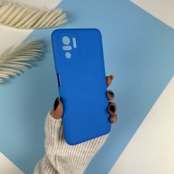 Силиконовый чехол для Xiaomi Redmi Note 10 Ярко-голубой (16)