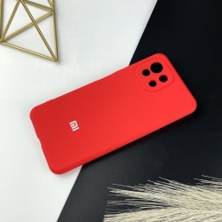 Силиконовый чехол для Xiaomi Mi 11 Lite Красный (14)
