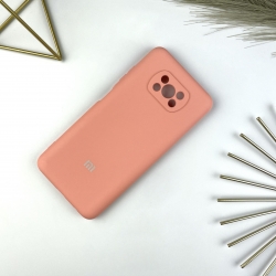 Силиконовый чехол для Xiaomi Poco X3 / X3 Pro Светло-оранжевый (27)