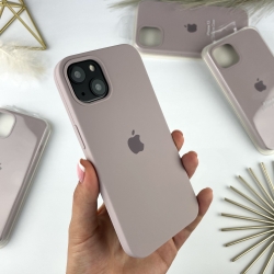 Силиконовый чехол на Айфон 13 c закрытым низом | iPhone 13 Светло-коричневый (7)