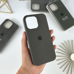 Силіконовий чохол Айфон 13 Про з закритим низом. Silicone case for iPhone 13 Pro Кавовий (22)