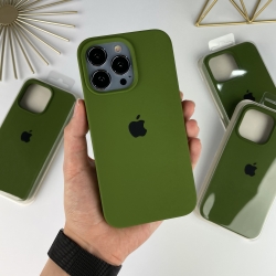Силіконовий чохол на Айфон 13 Про Макс із закритим низом | iPhone 13 Pro Max Зелений (45)