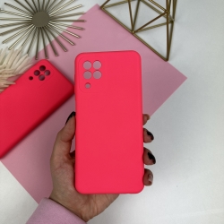 Силіконовий чохол Samsung A22 4G Яскраво-рожевий (38)