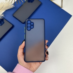 Чехол Totu противоударный с защитой камер для Samsung A32 Синий