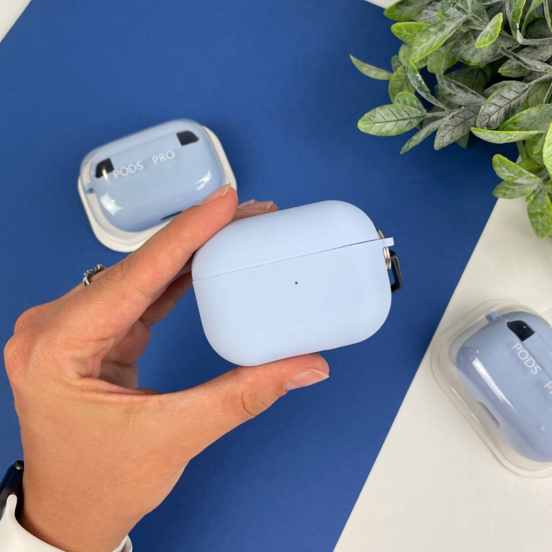 Чохол на AirPods Pro з мікрофіброю Блакитний (5)