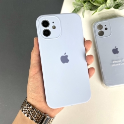 Силіконовий чохол для iPhone 12 Full case with Camera Protection Блакитний (5)