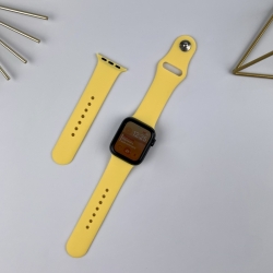  Силиконовый ремешок для Apple Watch 42 mm / 44 mm / 45 mm / 49 mm (S + M) Yellow (4)