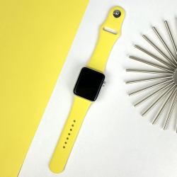 Ремешок Apple Watch Band Silicone One-Piece 42 mm / 44 mm Размер S/M Canary Yellow (50)