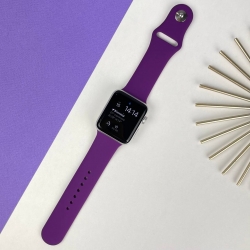 Ремешок Apple Watch Band Silicone One-Piece 42 mm / 44 mm Размер S/M Dark Grape 