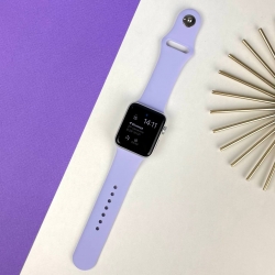 Ремешок Apple Watch Band Silicone One-Piece 42 mm / 44 mm Размер S/M Light purple (39)