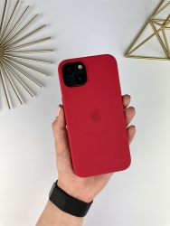 Силиконовый чехол Silicone Case для iPhone 13 with MagSafe Красный (14)