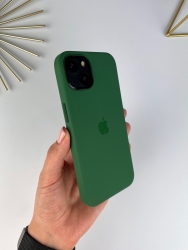 Силиконовый чехол Silicone Case для iPhone 13 with MagSafe Зеленый