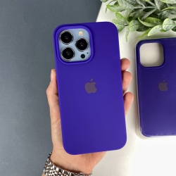 Силіконовий чохол Айфон 14 Про з закритим низом | iPhone 14 Pro Яскраво-фіолетовий (34)