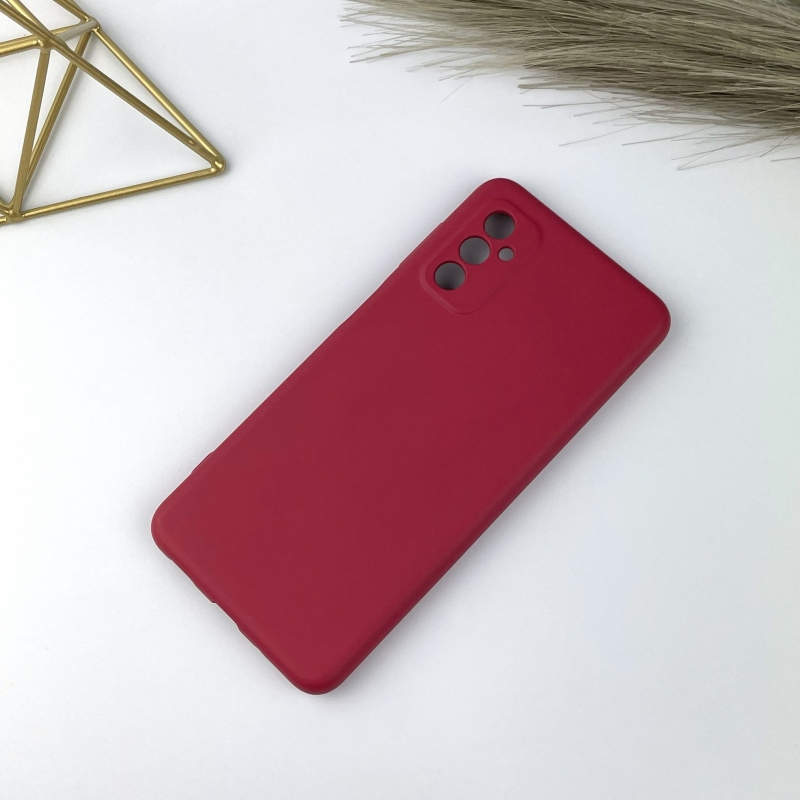 Силіконовий чохол Samsung M52 (SM-M526) Винний червоний