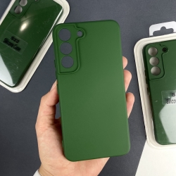 Силиконовый чехол на Samsung Galaxy S22 Темно-зеленый (54)