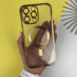 Чохол із MagSafe на Айфон 12 Pro Max. Color Silicone Case з MagSafe для iPhone 12 Pro Max Золотий