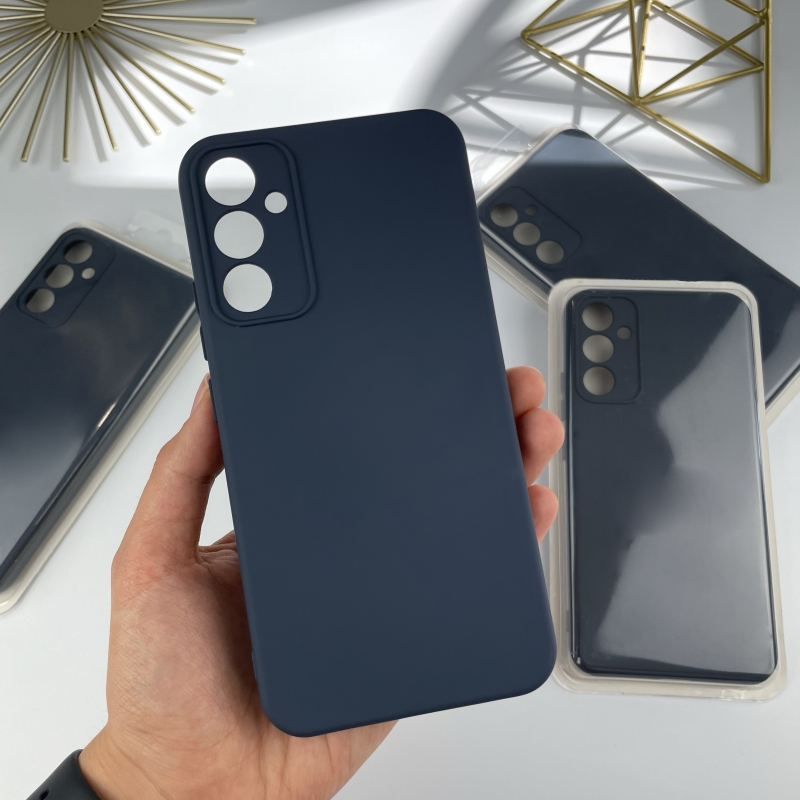 Силіконовий чохол Samsung A54 5G Темно-синій (8)