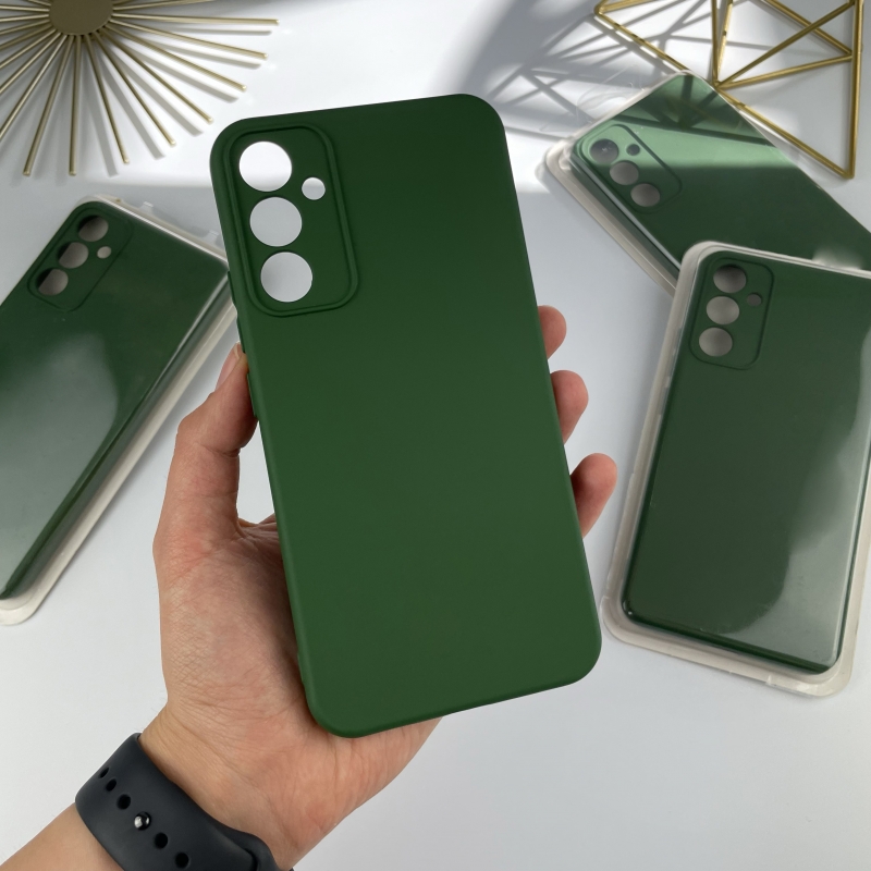 Силіконовий чохол Samsung A54 5G Темно-зелений (54)