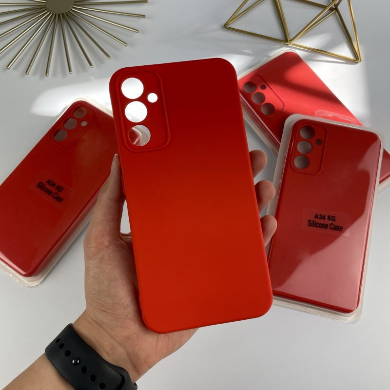 Силіконовий чохол Samsung A34 5G Червоний (14)