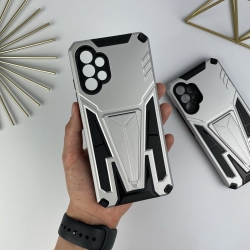 Противоударный чехол на Samsung Galaxy A32 Серебряный 