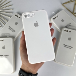 Силіконовий чохол із квадратними бортами на iPhone 7 Plus / 8 Plus Білий (9)