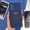 Силиконовый чехол на Samsung A33 Темно-синий (8)